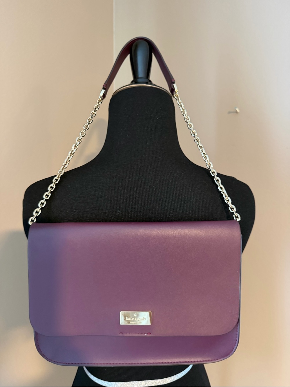 kate spade Purple Leather Chain Shoulder Bag